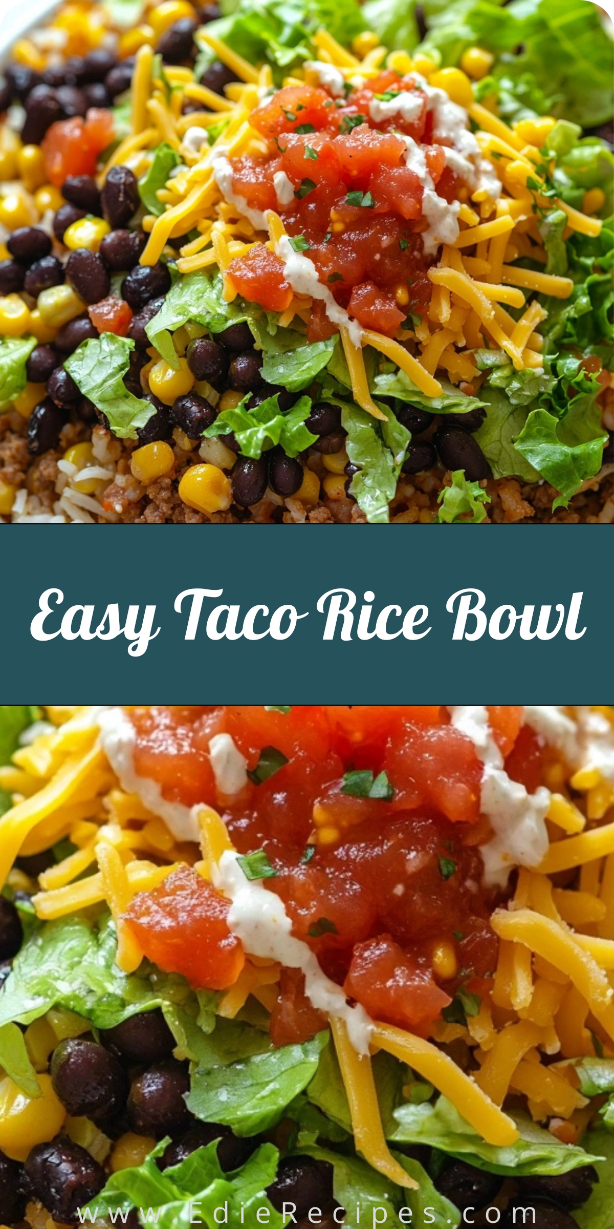 Easy Taco Rice Bowl