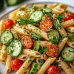 Fresh Cucumber Pasta Salad