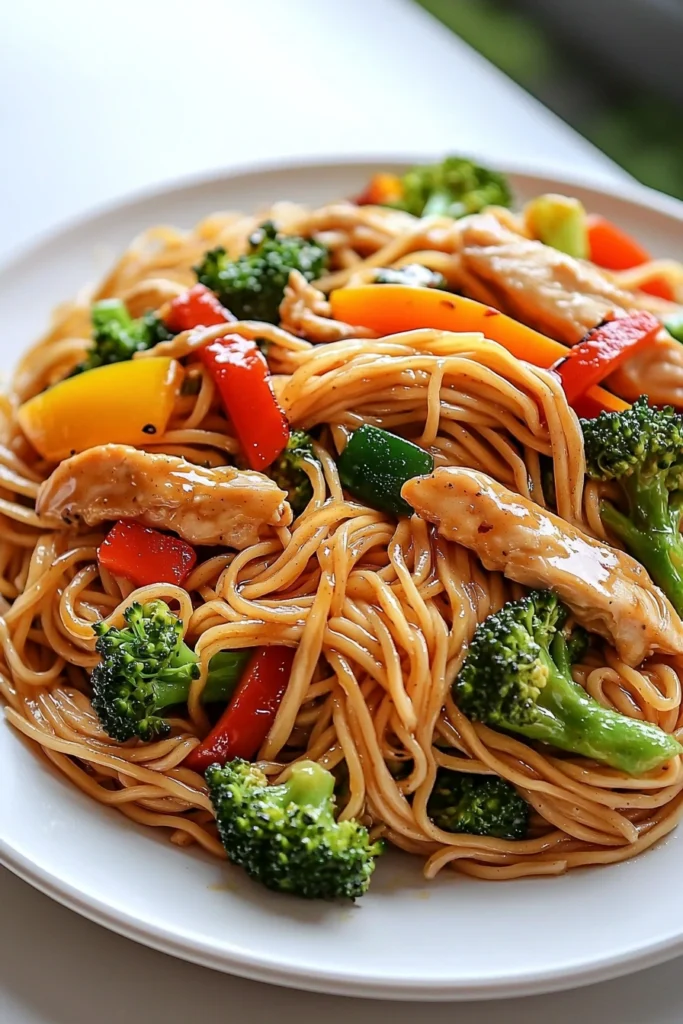 Garlic Chicken Lo Mein