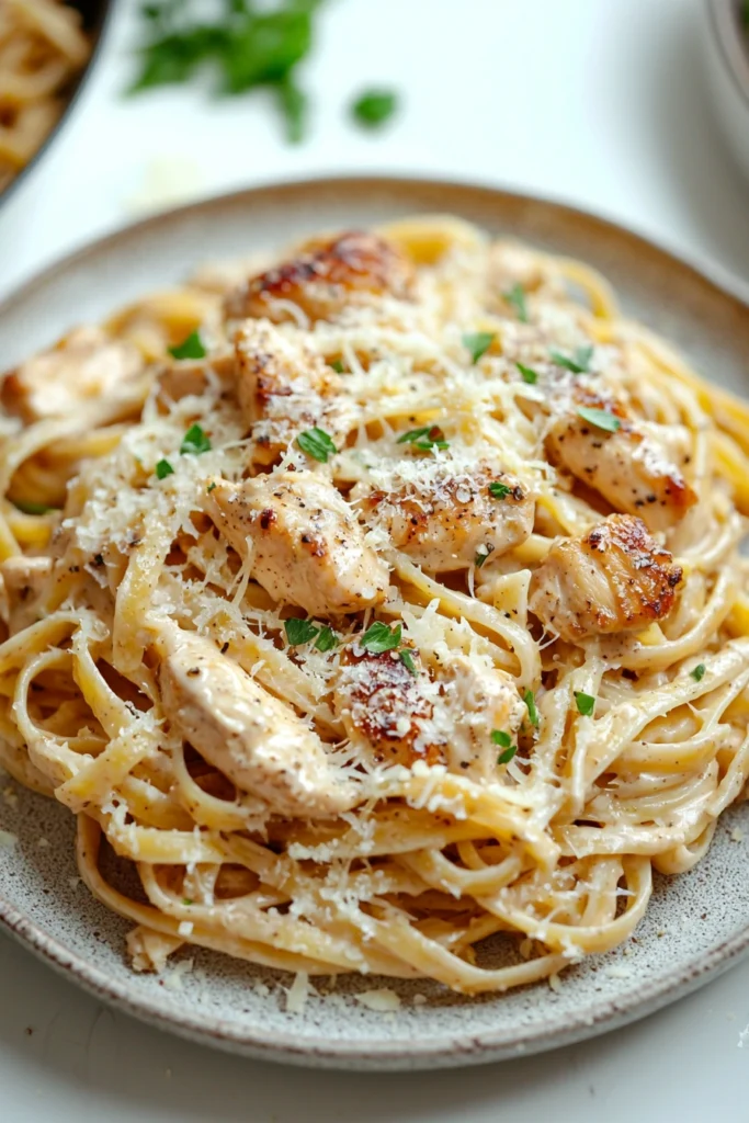 Garlic Parmesan Chicken Pasta