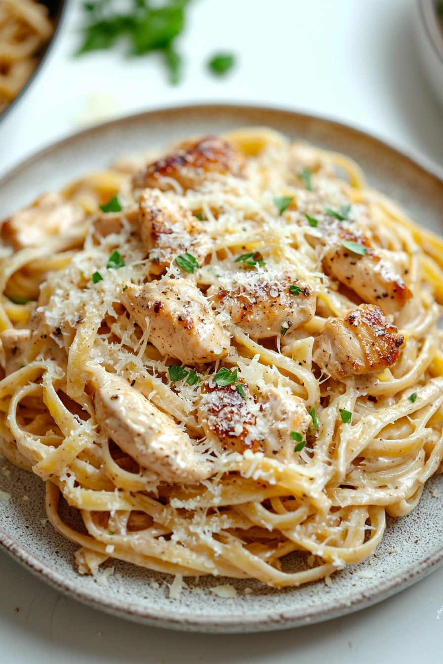 Garlic Parmesan Chicken Pasta
