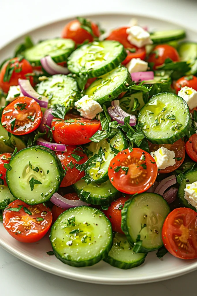 Greek Cucumber Tomato Salad