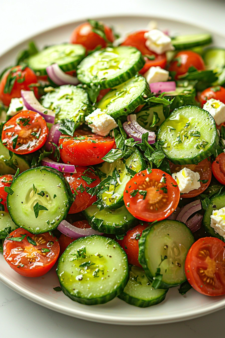 Greek Cucumber Tomato Salad