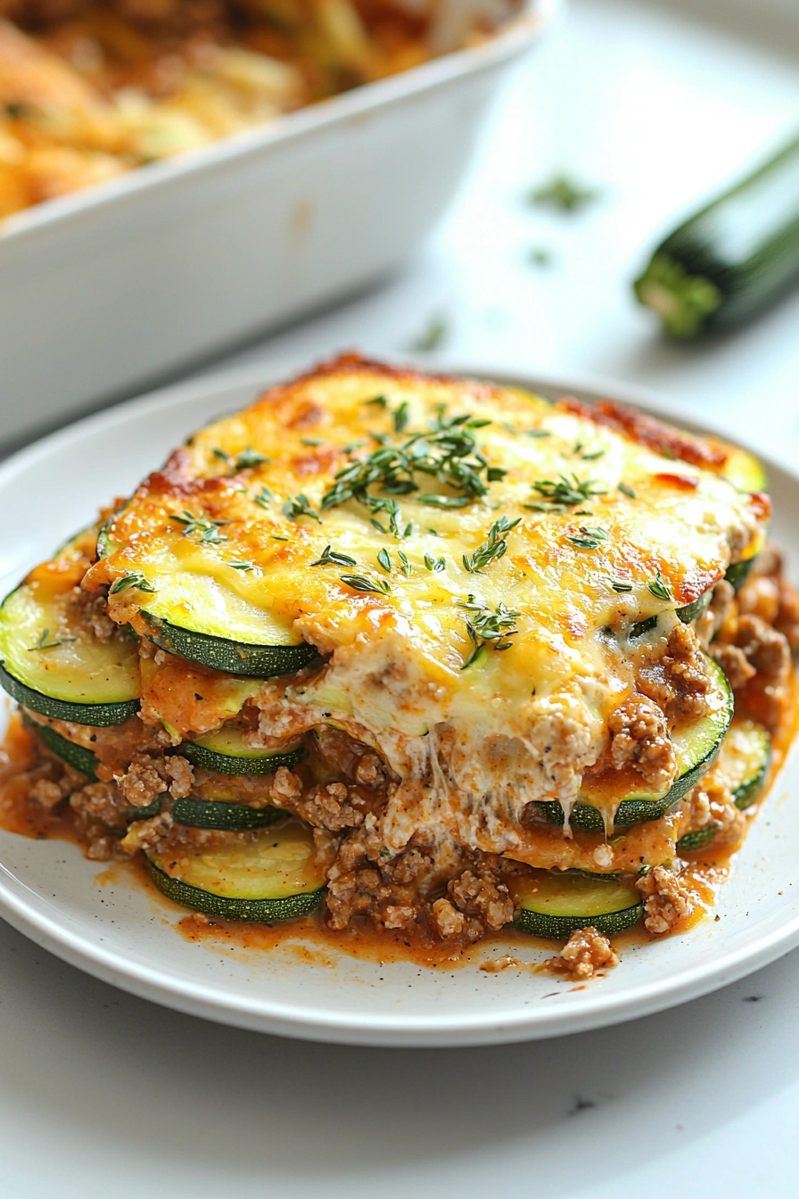 Ground Turkey Zucchini Casserole