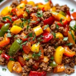 Ground Turkey and Peppers