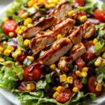 Healthy BBQ Chicken Chickpea Salad