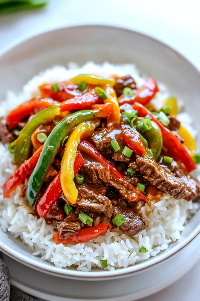 Healthy Beef and Peppers