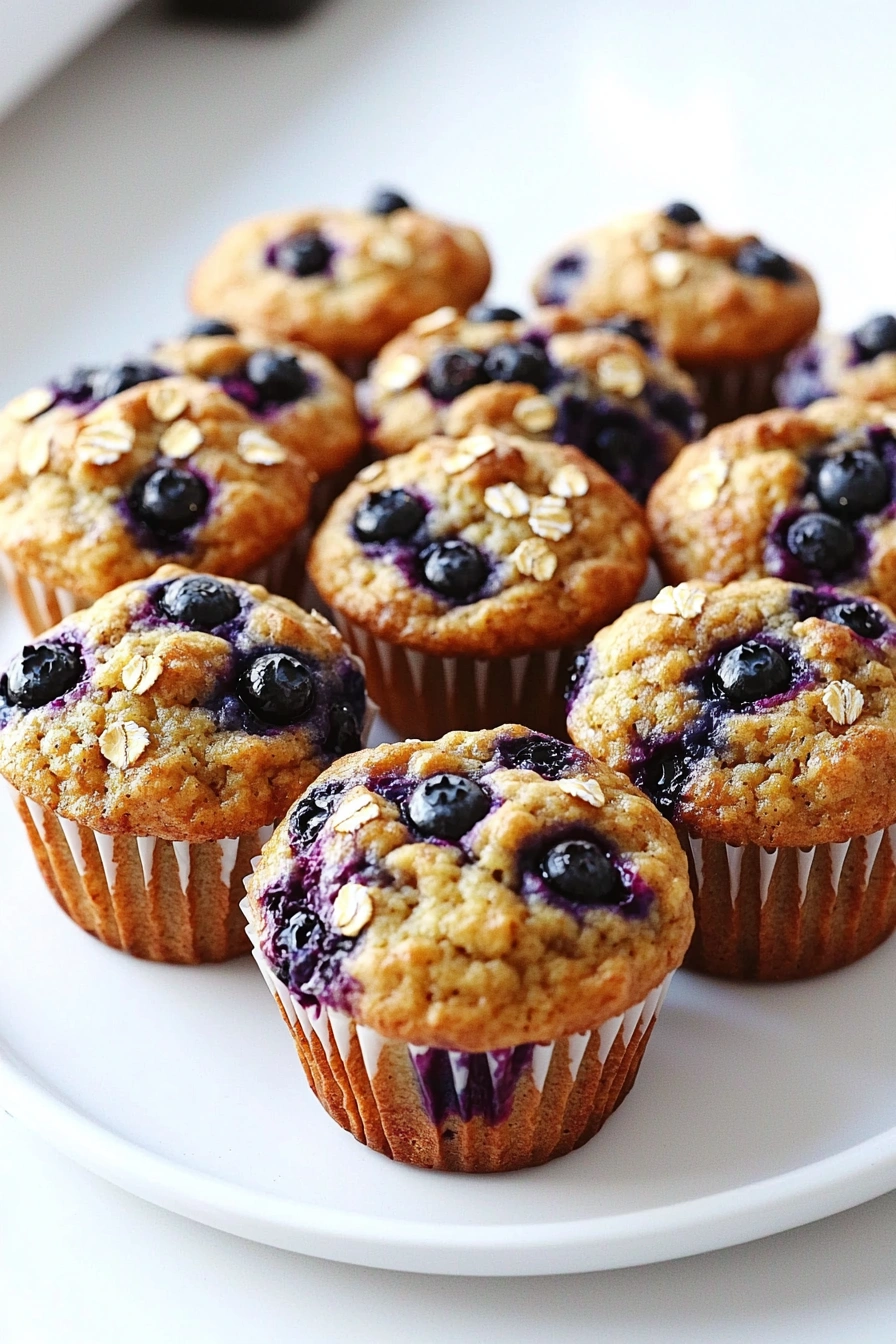 Healthy Greek Yogurt Blueberry Muffins