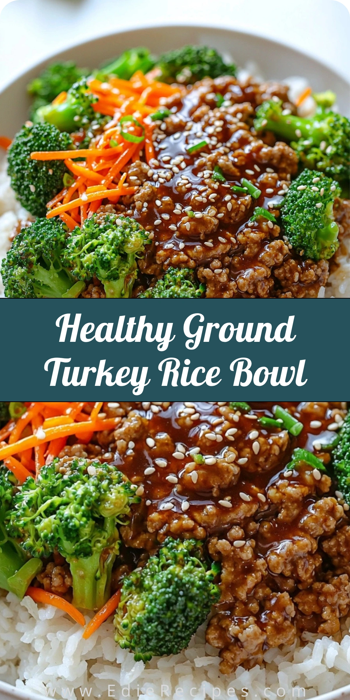 Healthy Ground Turkey Rice Bowl