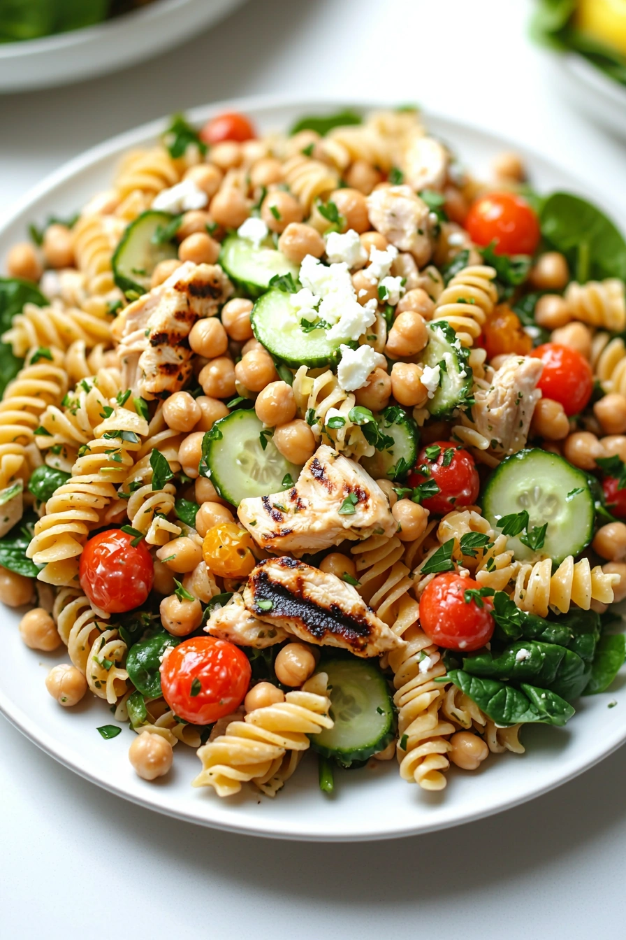 High Protein Pasta Salad