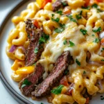 High-Protein Philly Cheesesteak Mac & Cheese