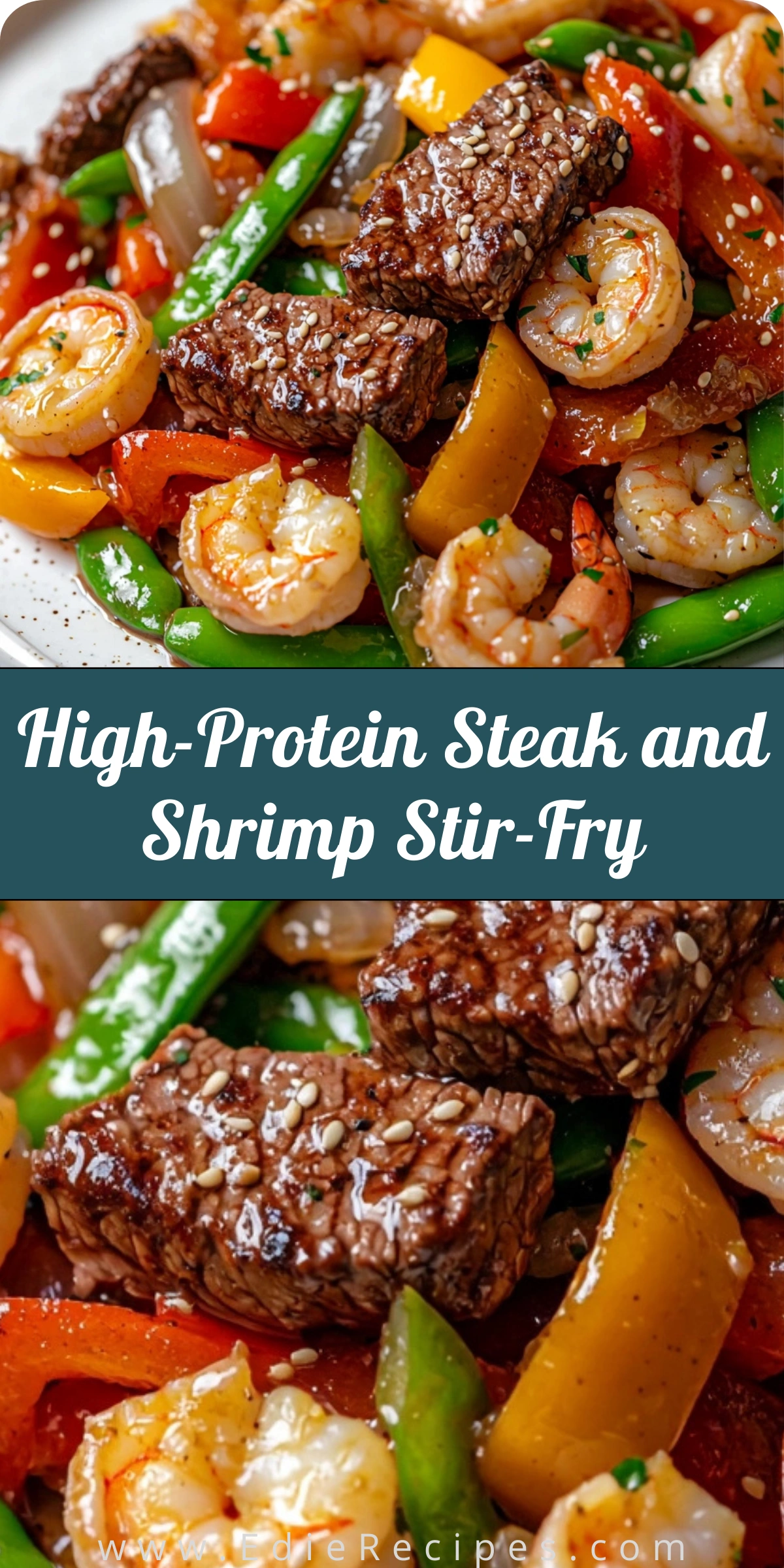 High-Protein Steak and Shrimp Stir-Fry