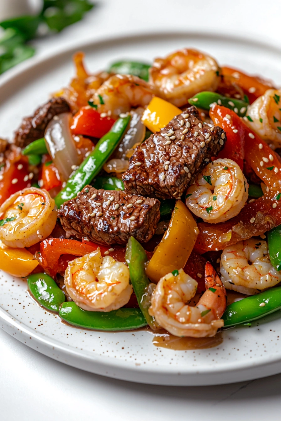 High-Protein Steak and Shrimp Stir-Fry