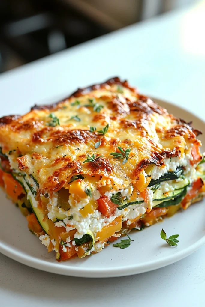 High Protein Veggie Lasagna