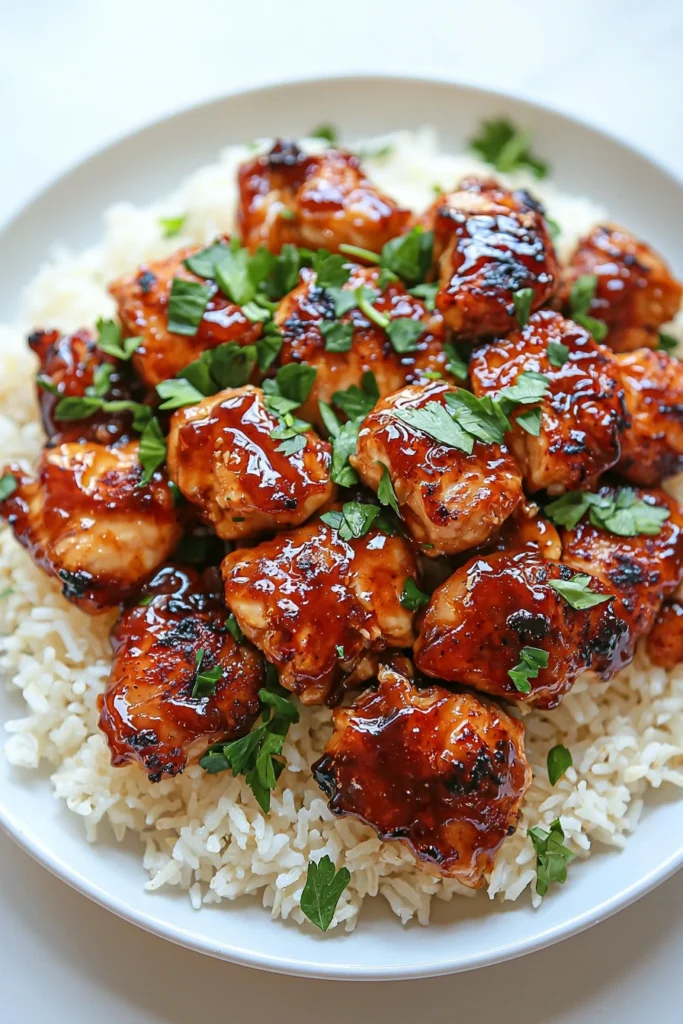 Honey BBQ Chicken Rice