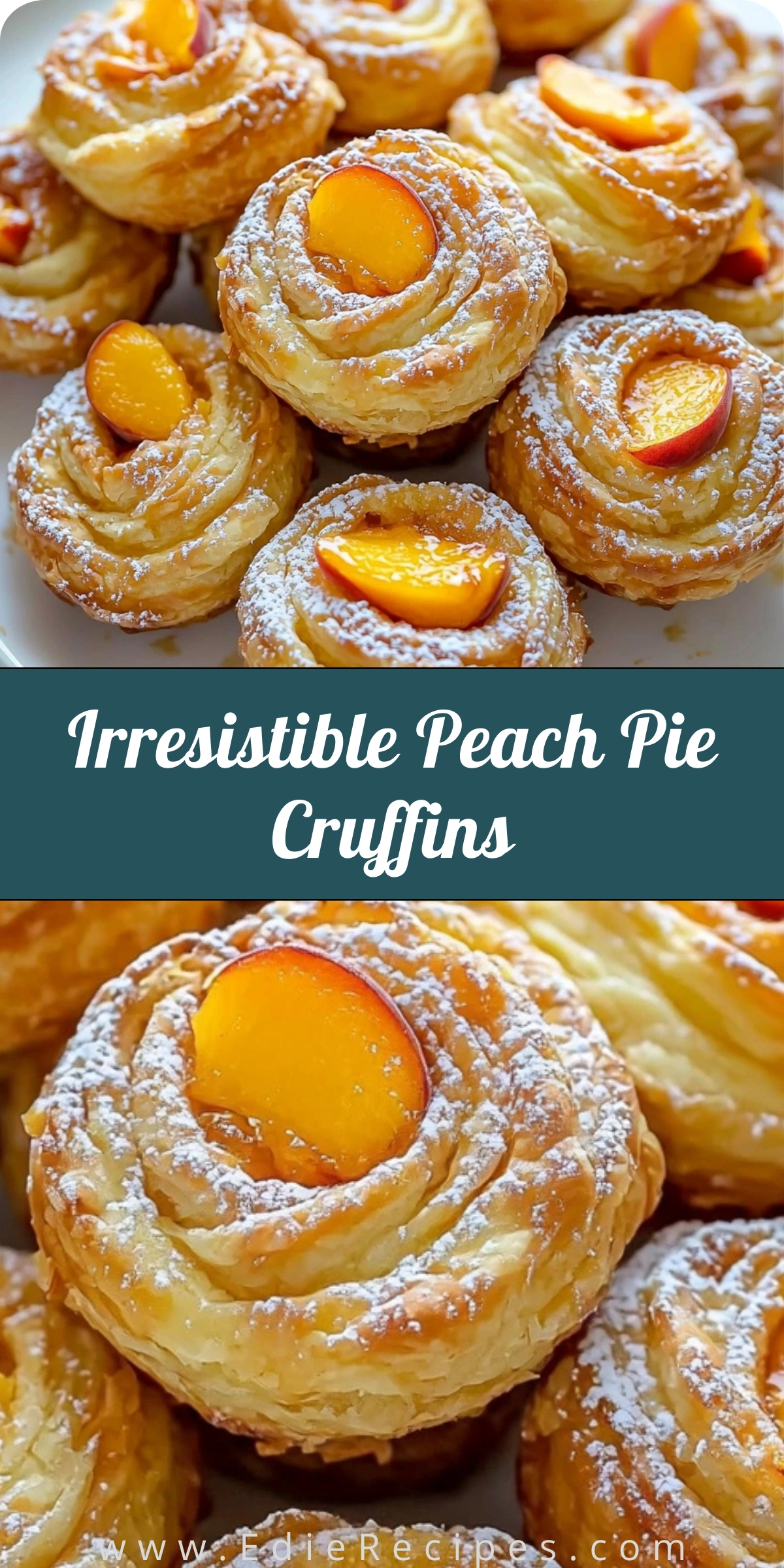 Irresistible Peach Pie Cruffins