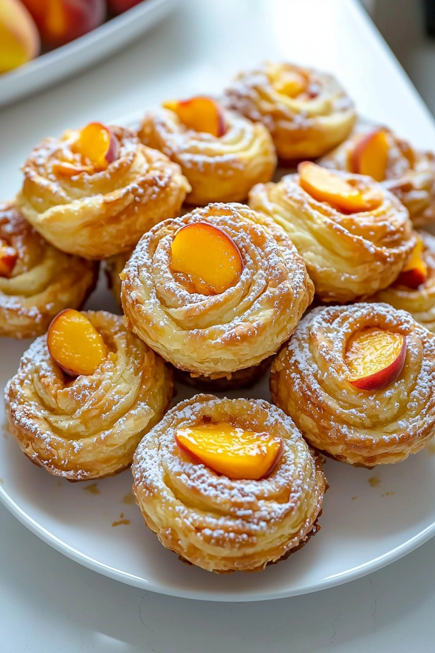 Irresistible Peach Pie Cruffins