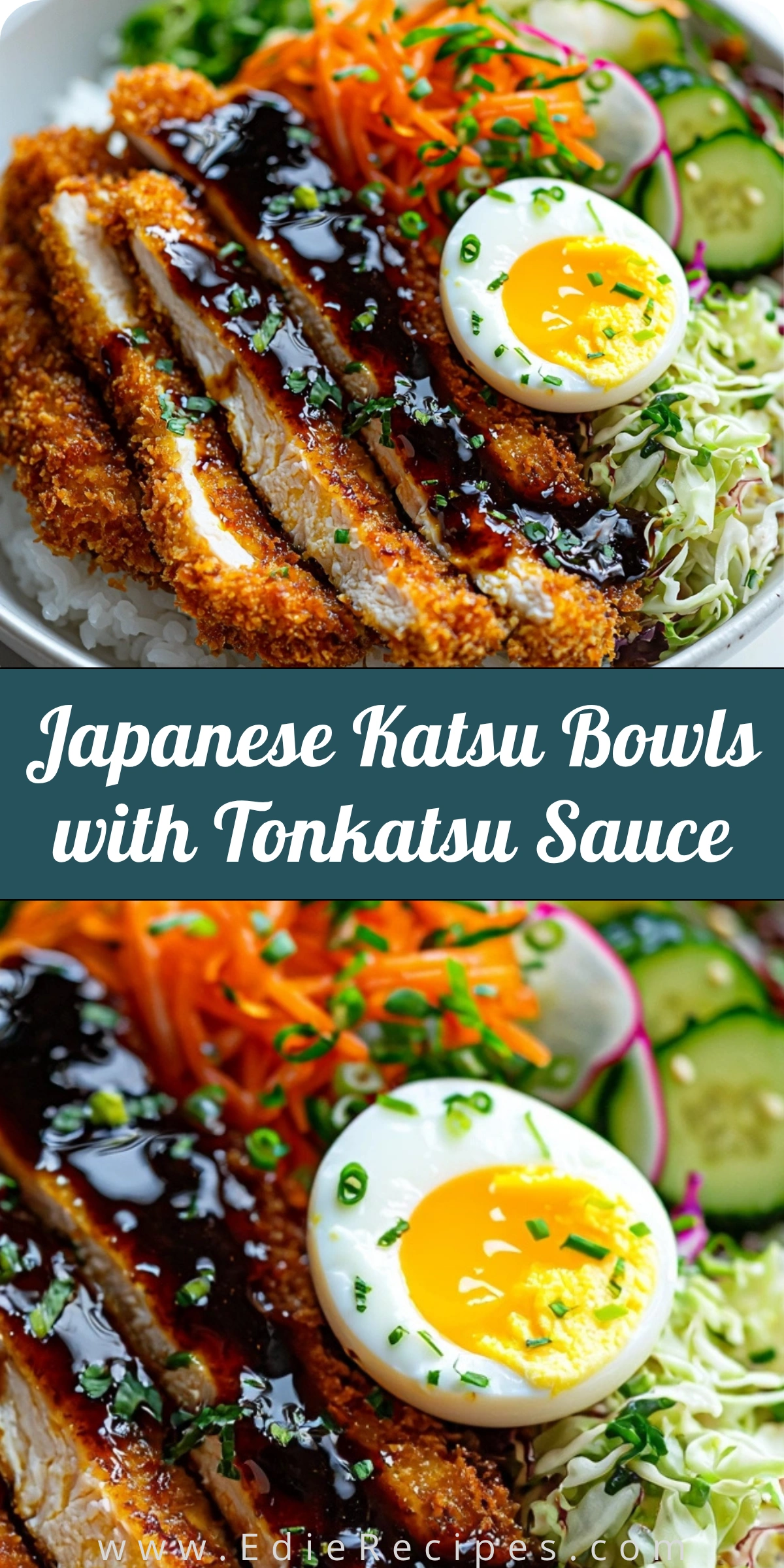 Japanese Katsu Bowls with Tonkatsu Sauce