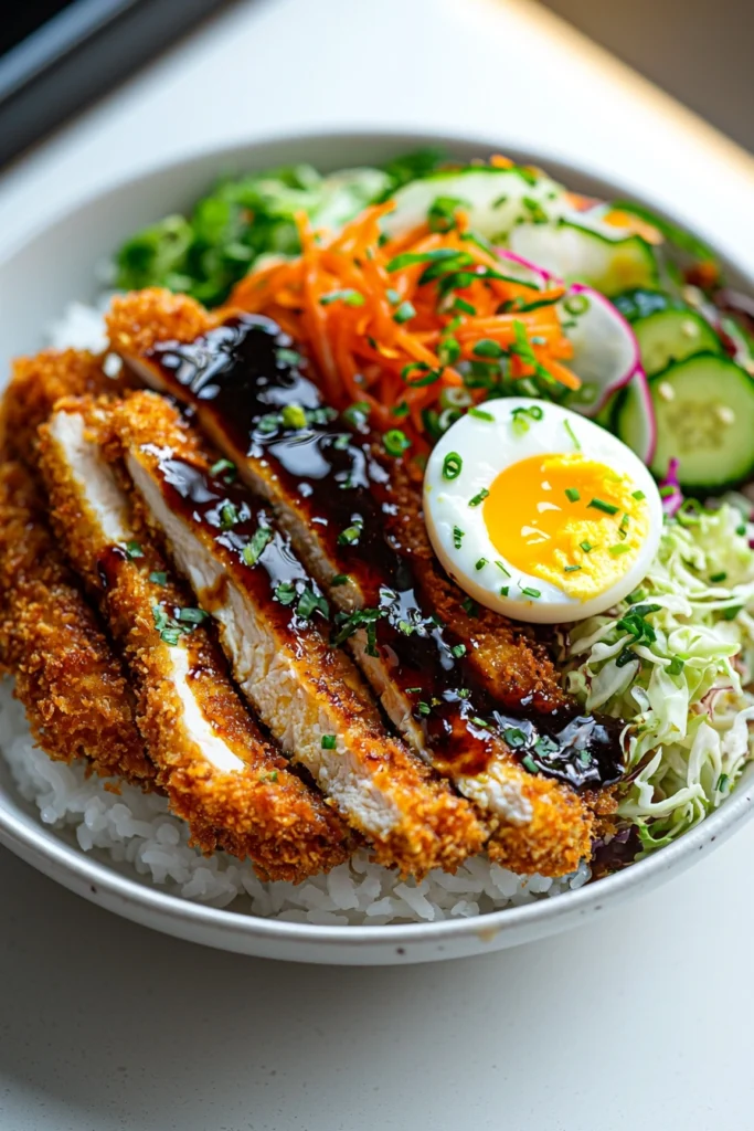 Japanese Katsu Bowls with Tonkatsu Sauce