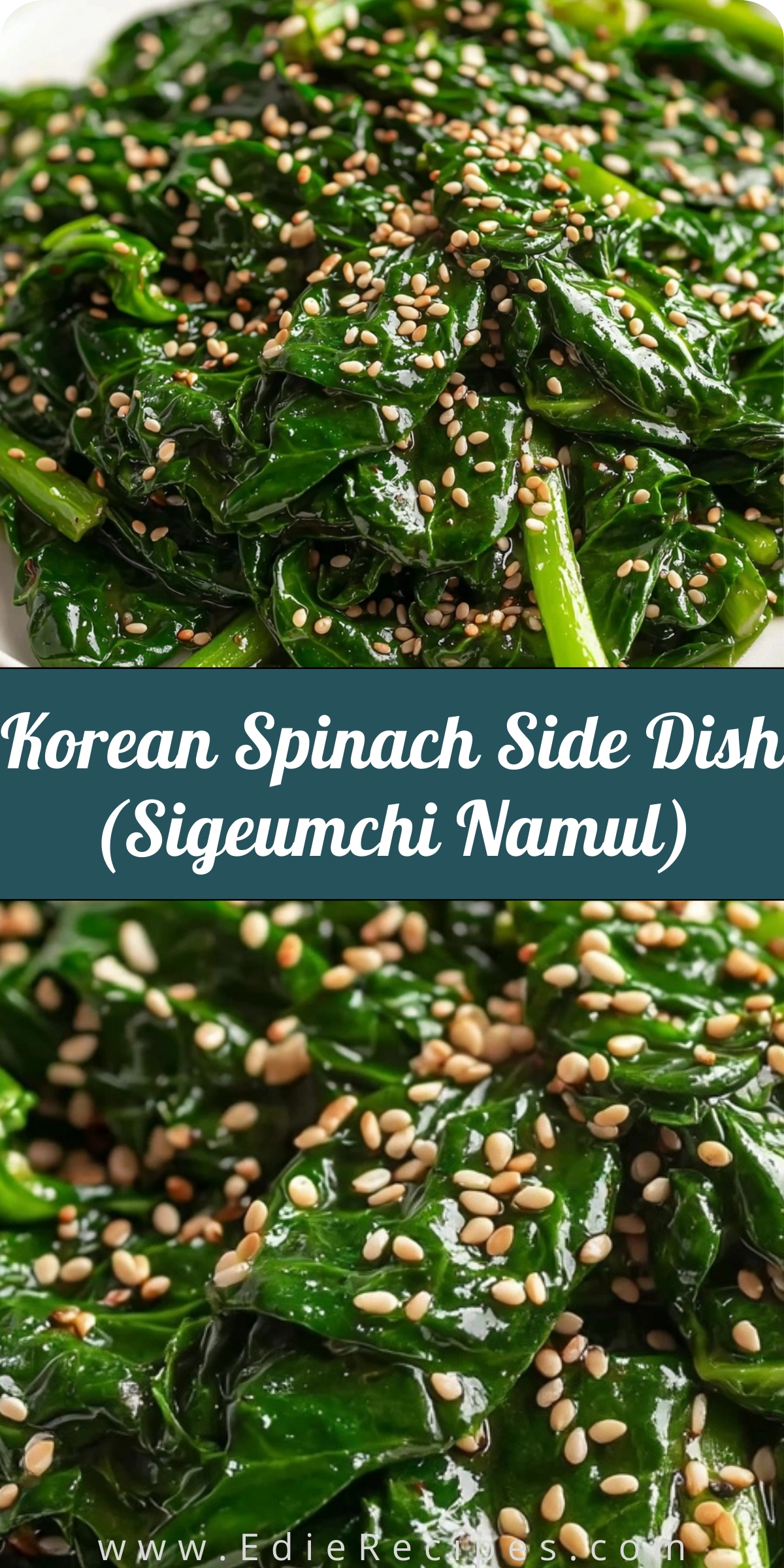 Korean Spinach Side Dish (Sigeumchi Namul)