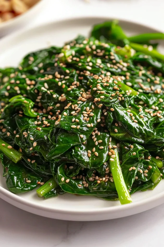 Korean Spinach Side Dish (Sigeumchi Namul)