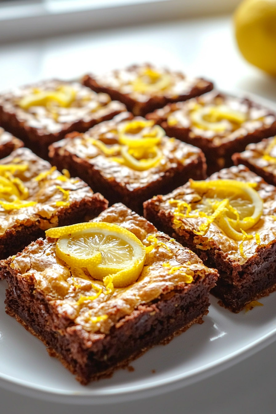 Lemon Brownie Bars