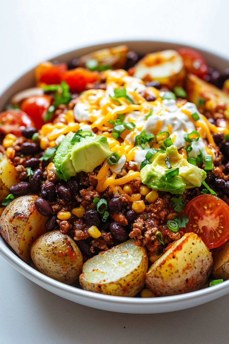 Loaded Potato Taco Bowl