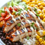 Macro Friendly BBQ Ranch Chicken Bowl