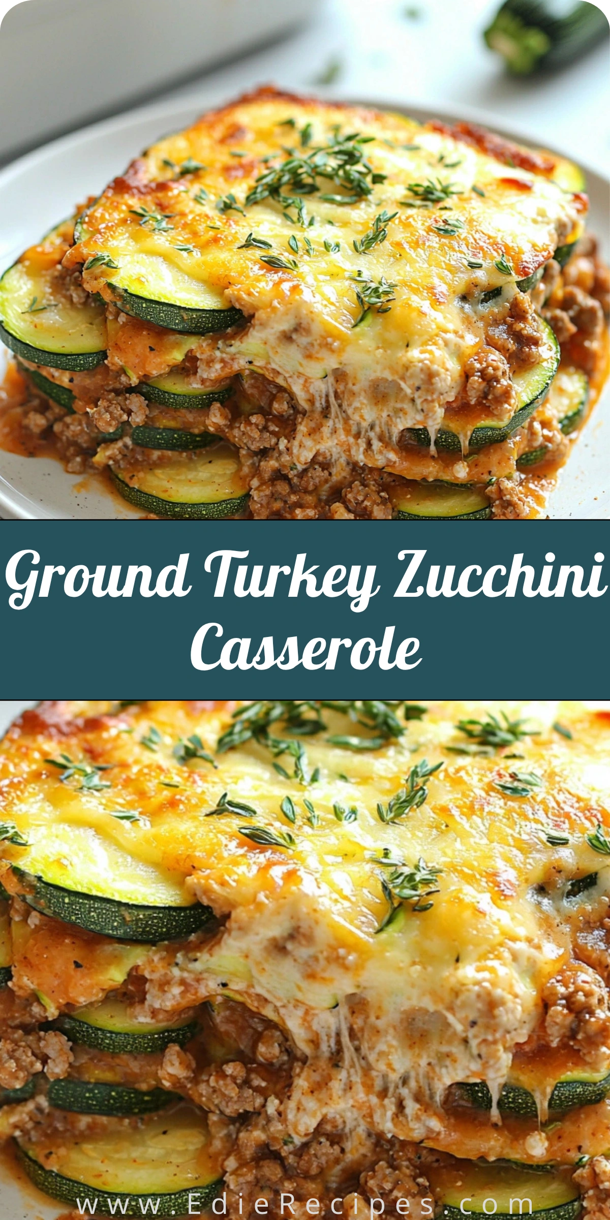 Ground Turkey Zucchini Casserole