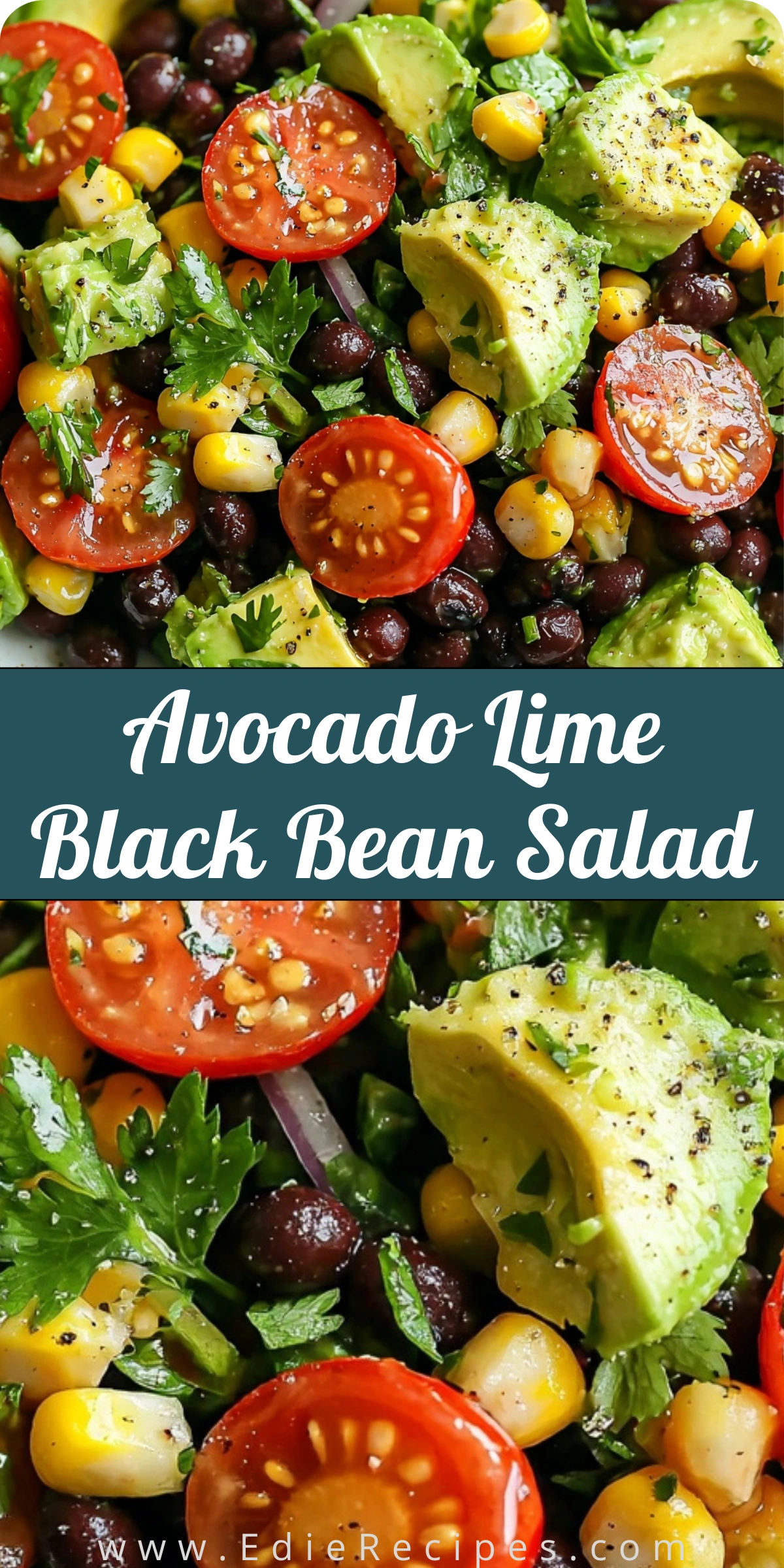 Avocado Lime Black Bean Salad