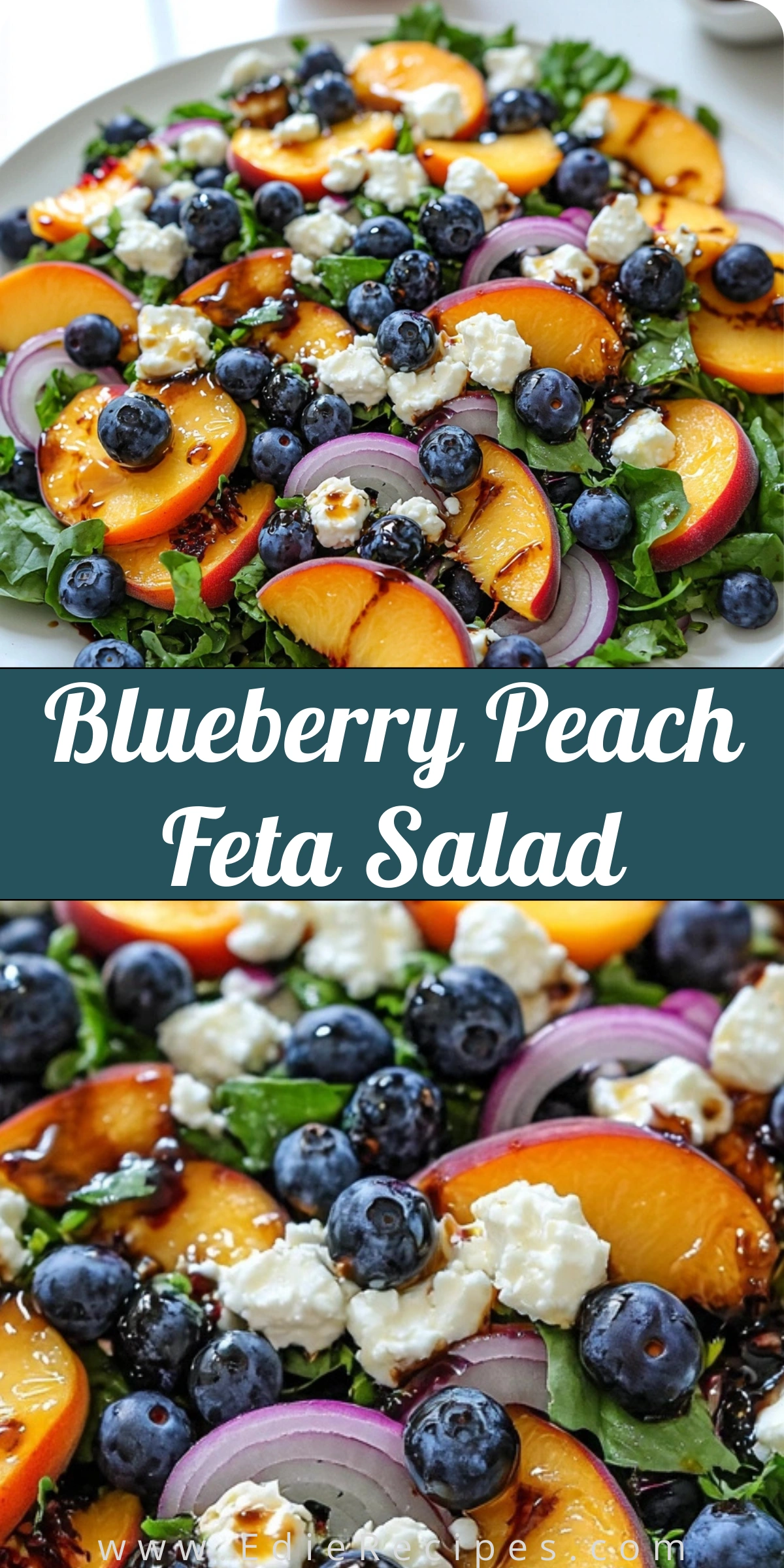 Blueberry Peach Feta Salad