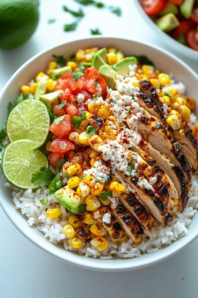 Mexican Street Corn Chicken Bowl
