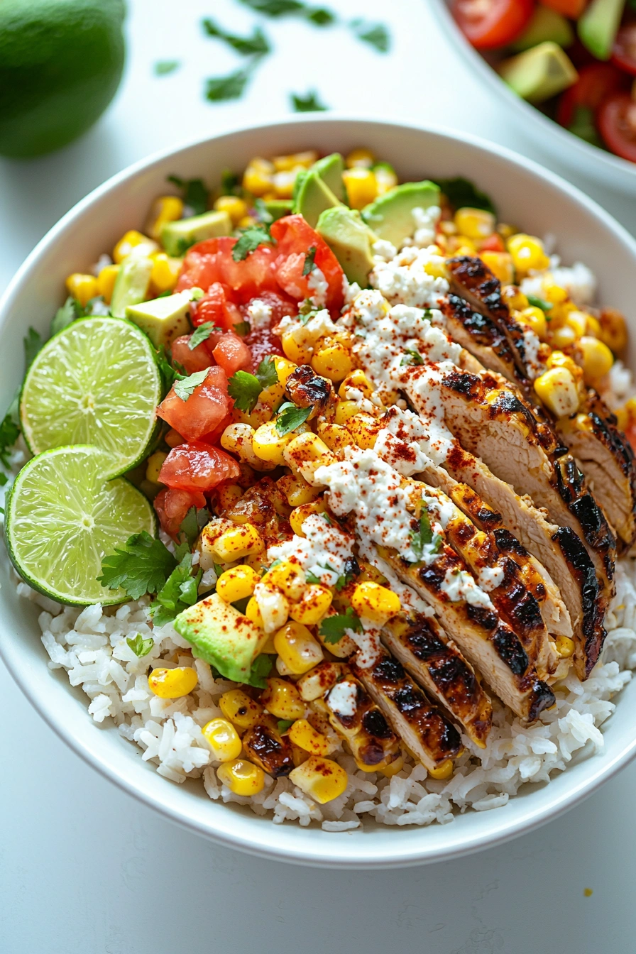 Mexican Street Corn Chicken Bowl