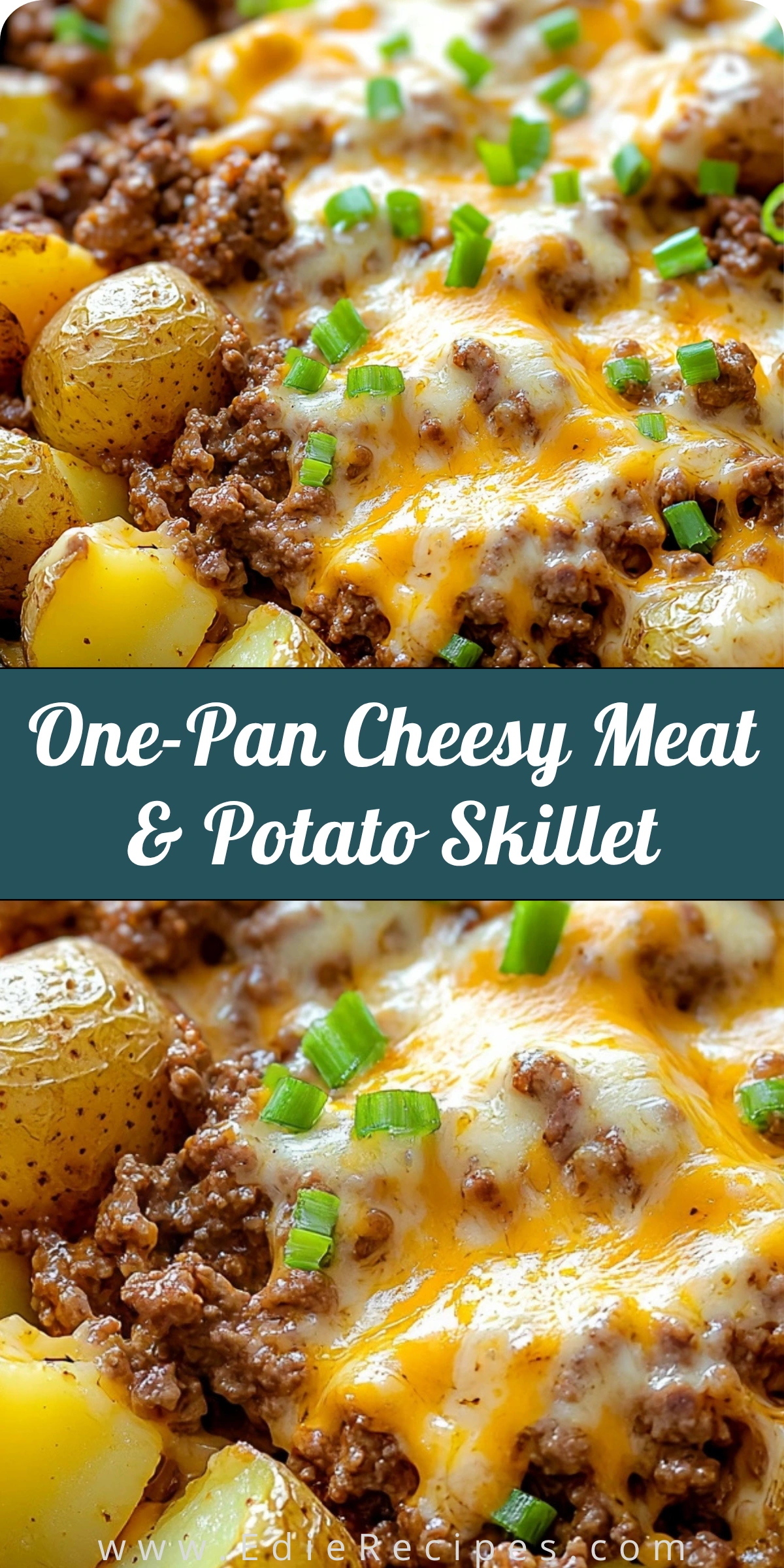 One-Pan Cheesy Meat & Potato Skillet