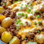 One-Pan Cheesy Meat & Potato Skillet