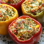 Stuffed Bell Peppers with Rice and Vegetables