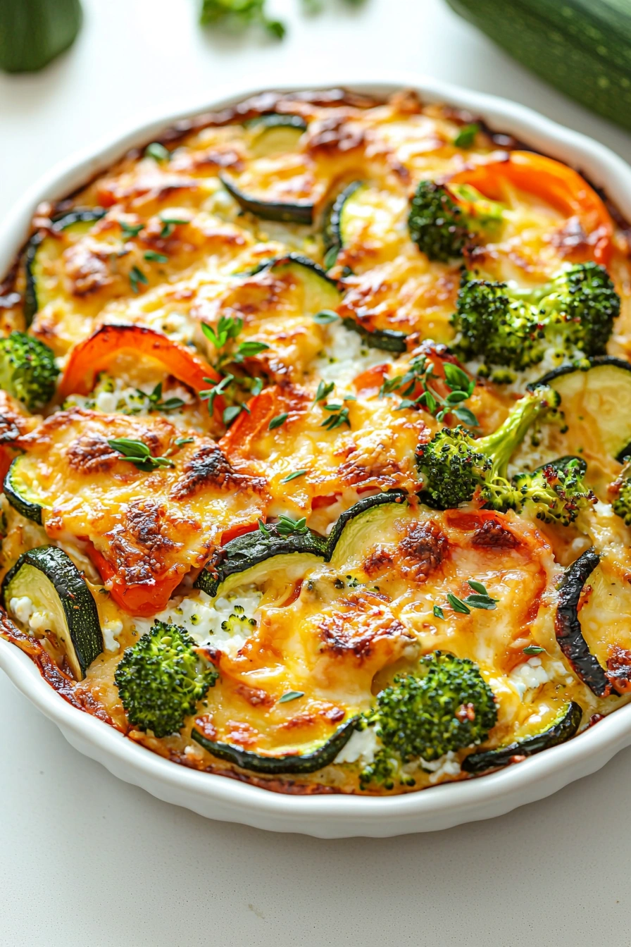 Ultimate High-Protein Veggie Bake with Cottage Cheese