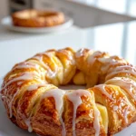 Apple Kringle with Vanilla Glaze