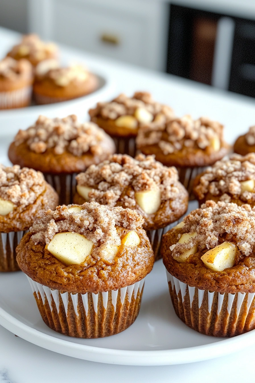 Apple Pumpkin Streusel Muffins