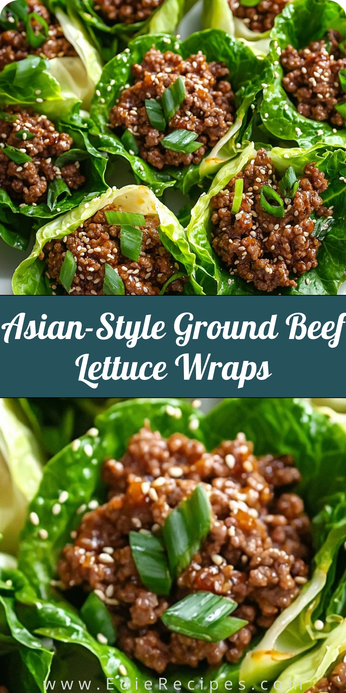 Asian-Style Ground Beef Lettuce Wraps