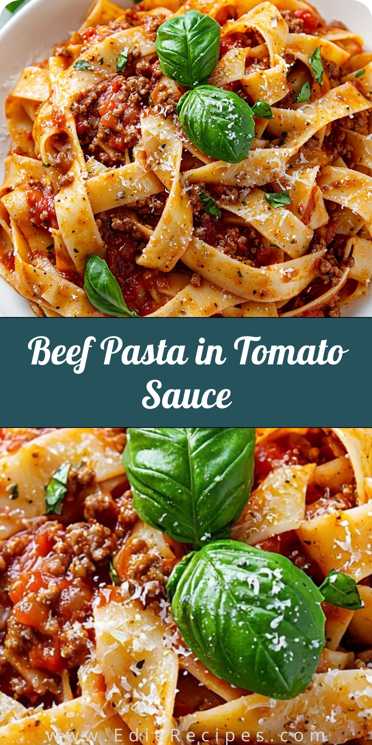 Beef Pasta in Tomato Sauce