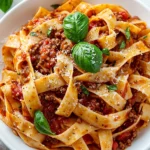 Beef Pasta in Tomato Sauce