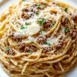 Cajun Beef Spaghetti in Creamy Parmesan Sauce