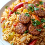Cajun Sausage and Rice Skillet