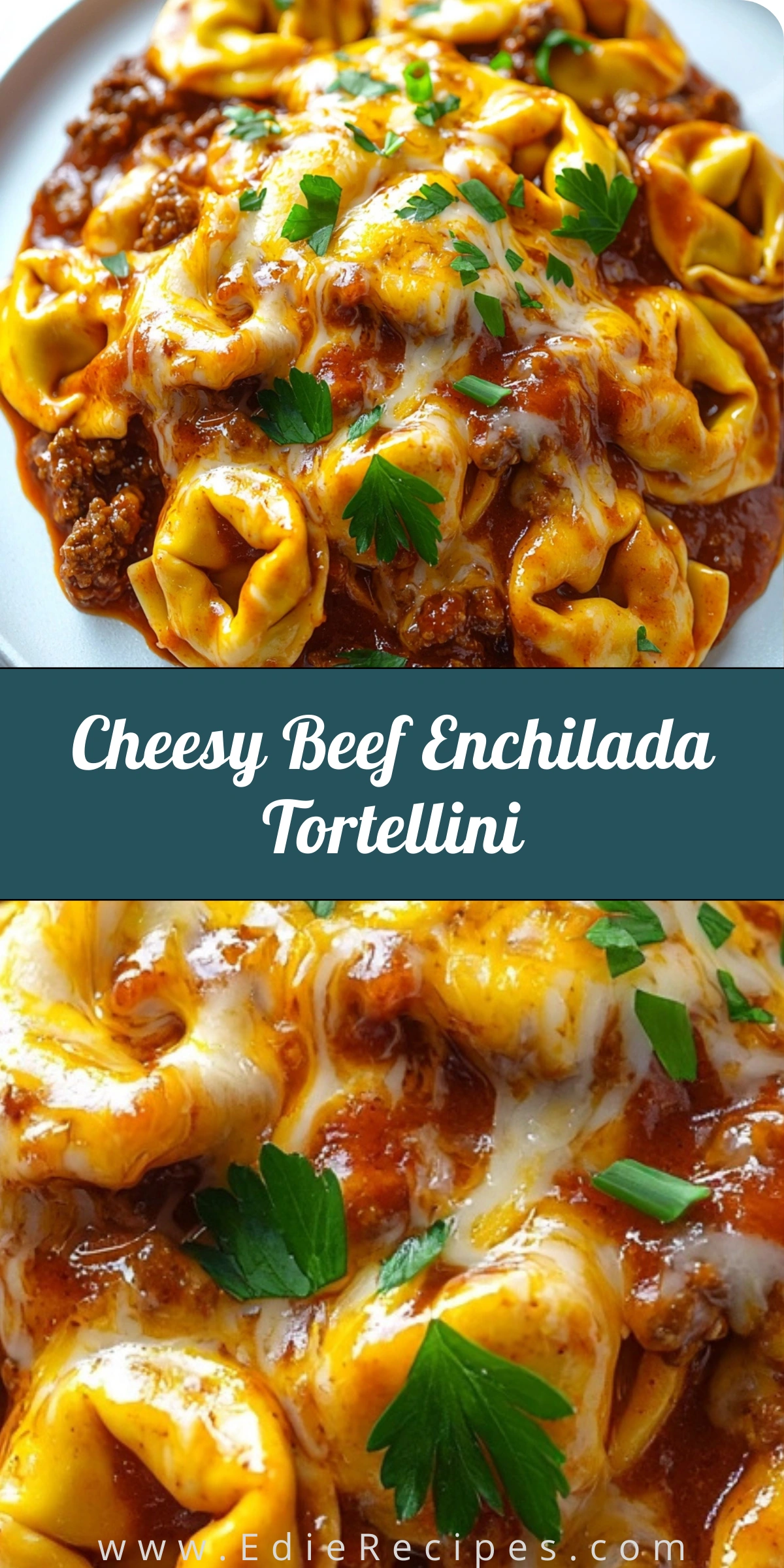 Cheesy Beef Enchilada Tortellini