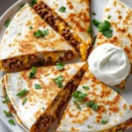 Cheesy Ground Beef Quesadillas