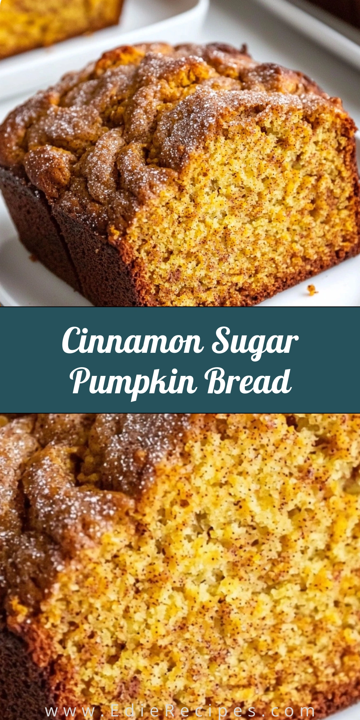 Cinnamon Sugar Pumpkin Bread