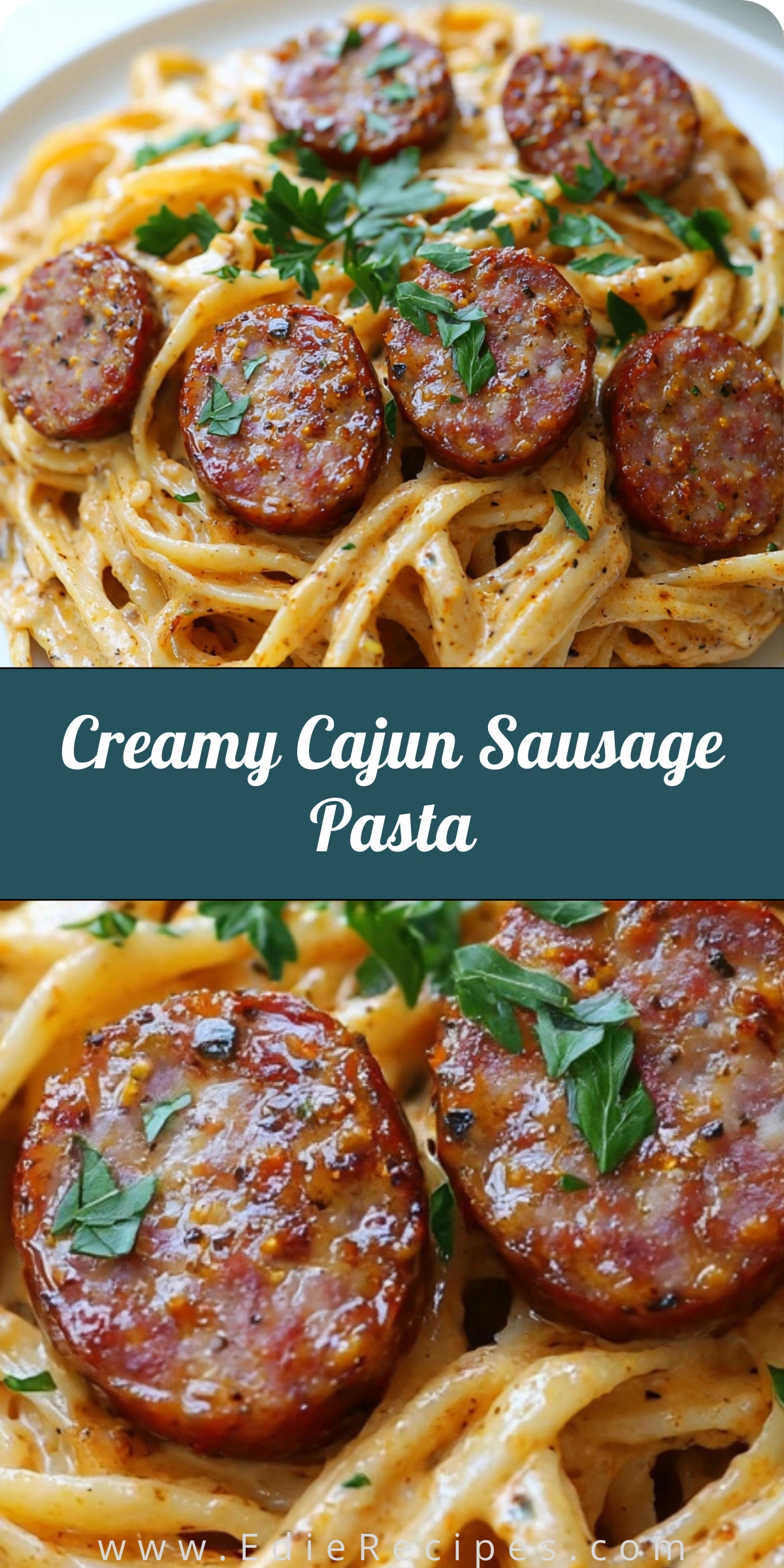 Creamy Cajun Sausage Pasta