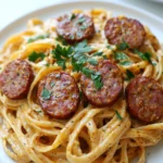 Creamy Cajun Sausage Pasta