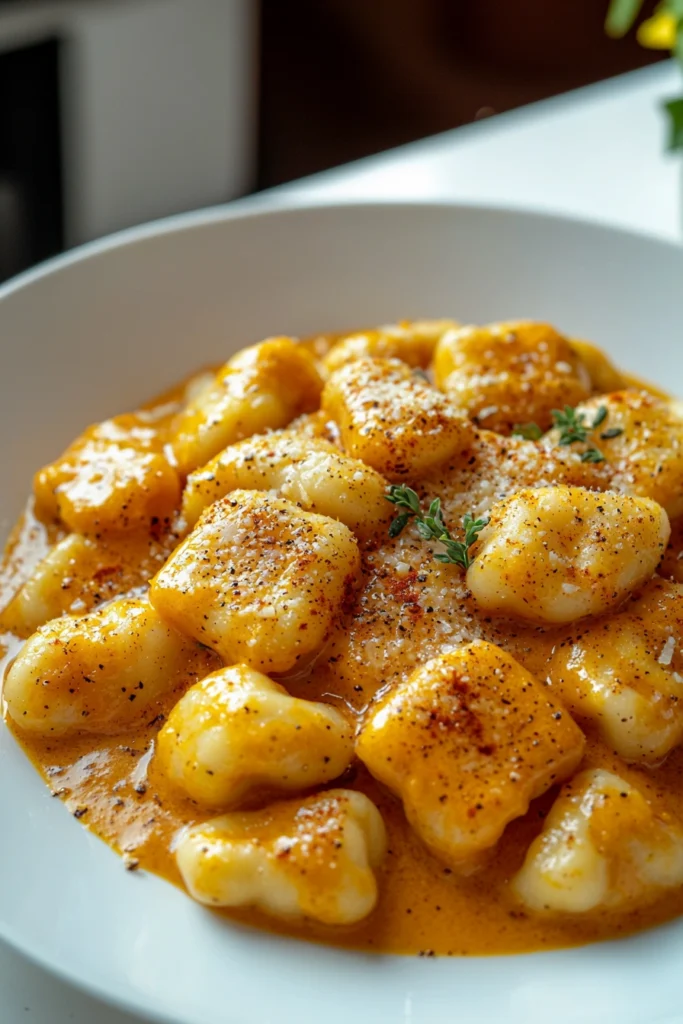 Creamy Pumpkin Gnocchi